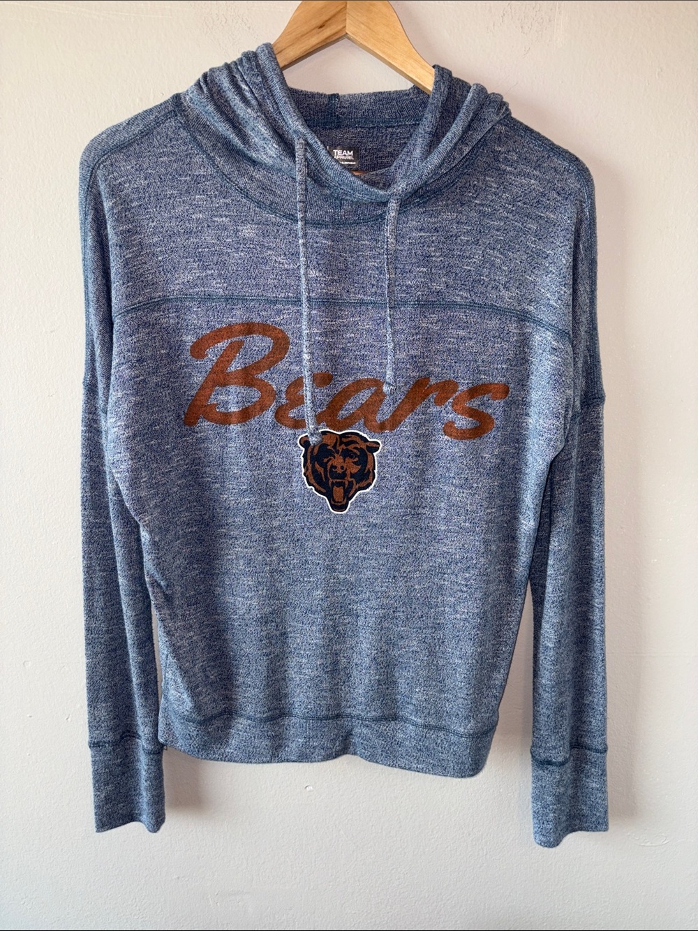 NFL Chicago Bears Heathered Cowl Neck Hoodie